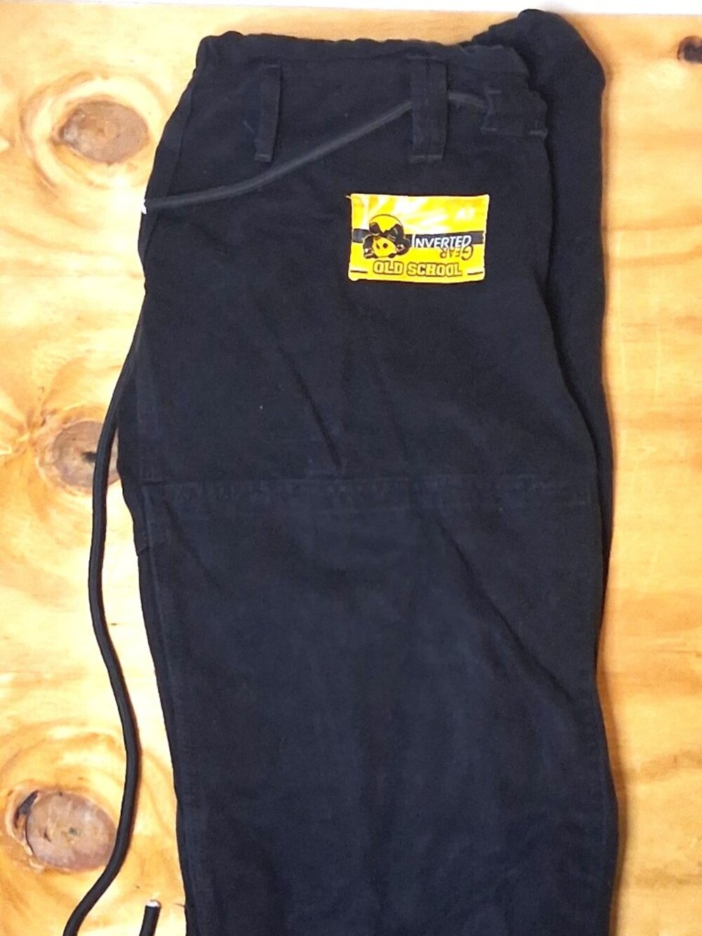 Inverted Gear Old School BJJ Gi A3 Black/Yellow Brazilian Jiu Jitsu - Picture 3 of 4